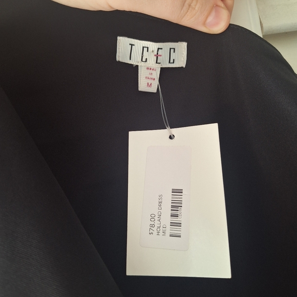 TCEC One Shoulder Asymmetrical Little Black Dress - Picture 6 of 8